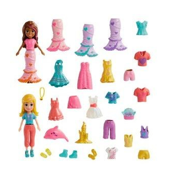 Polly Pocket Zestaw modowy duży z 2 lalkami HKV96